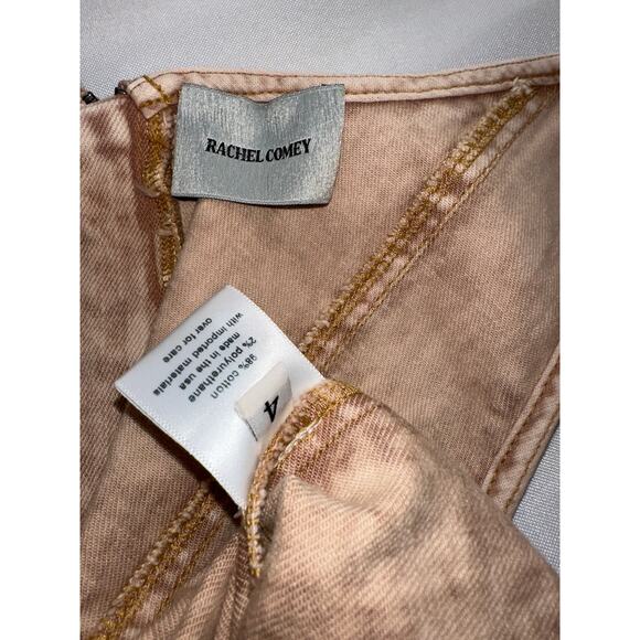 Rachel Comey Fervie Dress Brown Acid Wash Pomona Denim $595 NOWT Size 4 - Picture 16 of 16